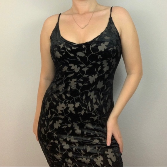 Xgen Dresses & Skirts - Vintage Black Velvet Dress Xgen Dresses & Skirts - Vintage Black Velvet Dress